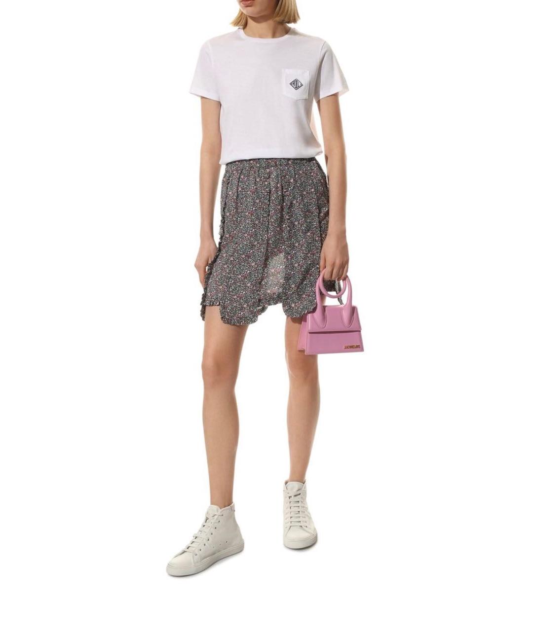 GANNI Мульти полиэстеровая юбка миди, фото 6