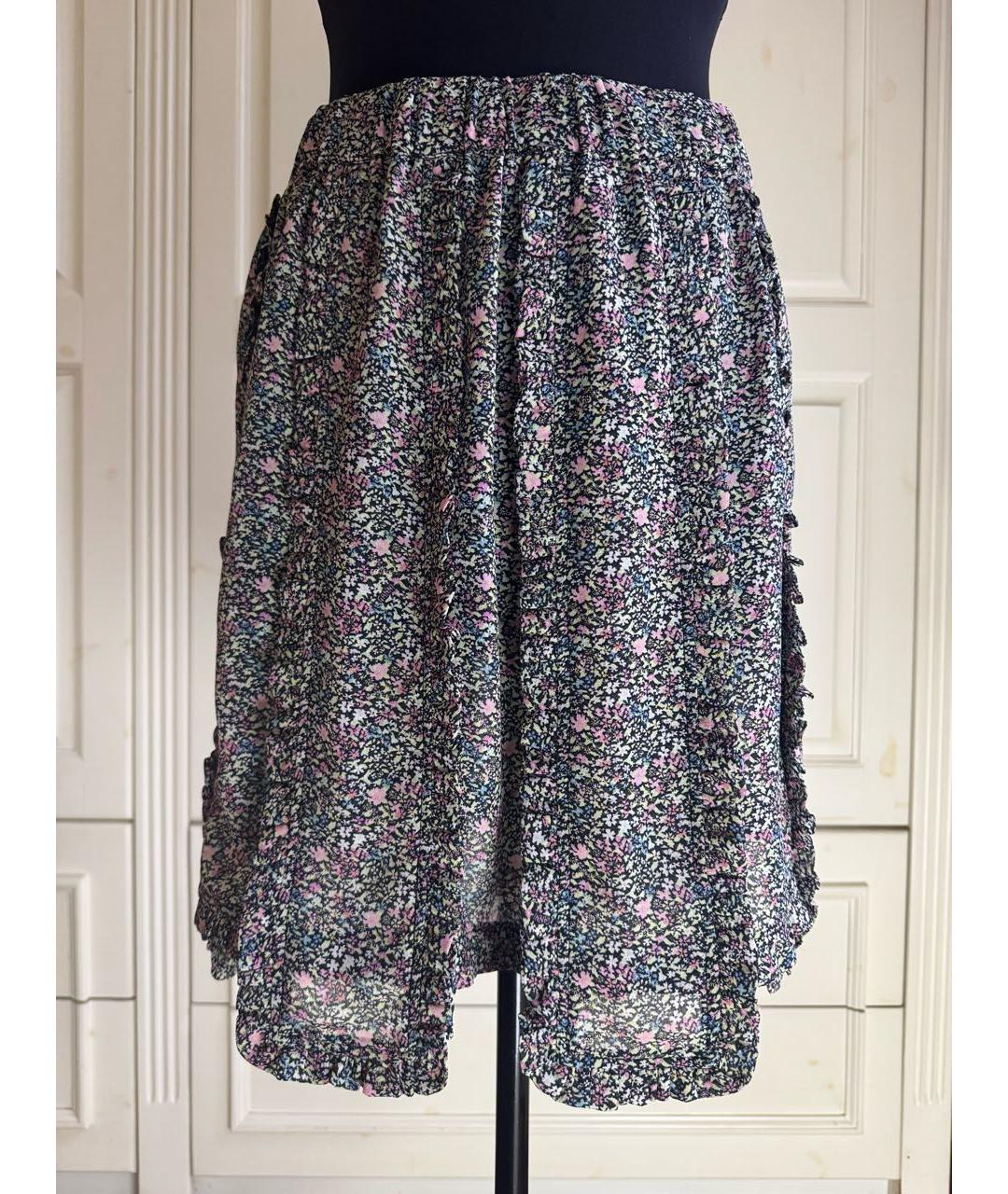 GANNI Мульти полиэстеровая юбка миди, фото 9