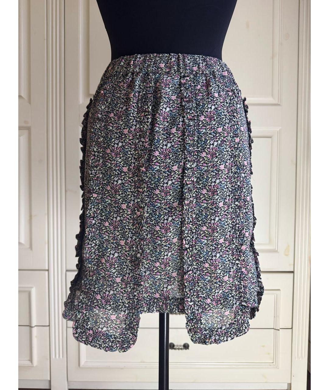 GANNI Мульти полиэстеровая юбка миди, фото 2