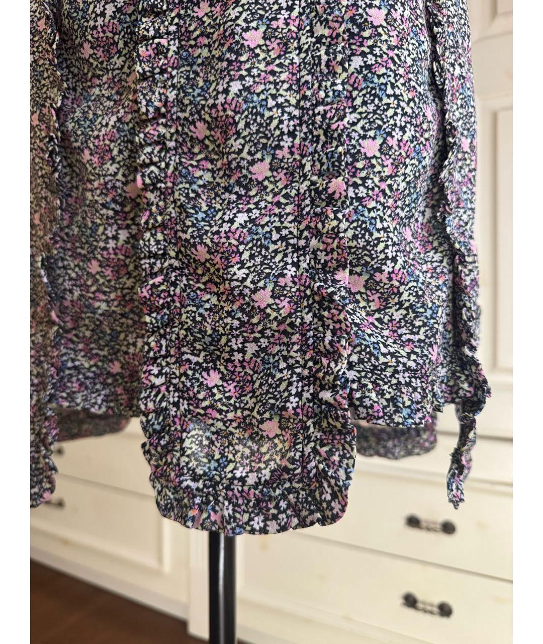 GANNI Мульти полиэстеровая юбка миди, фото 3