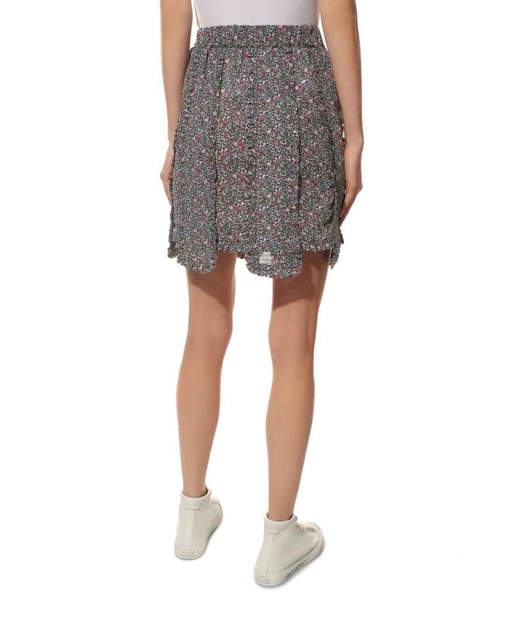 GANNI Мульти полиэстеровая юбка миди, фото 8