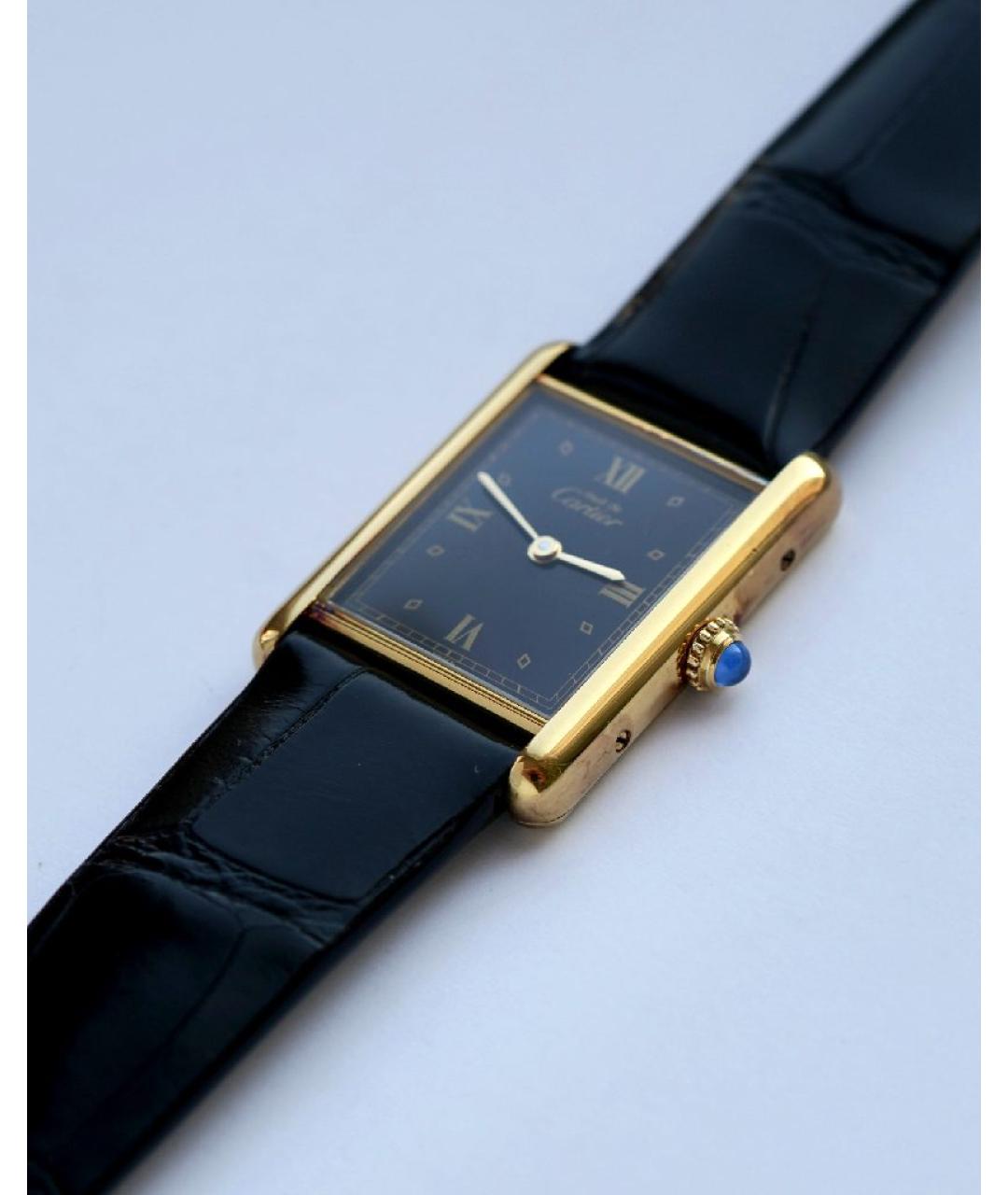 CARTIER Золотые позолоченные часы, фото 5