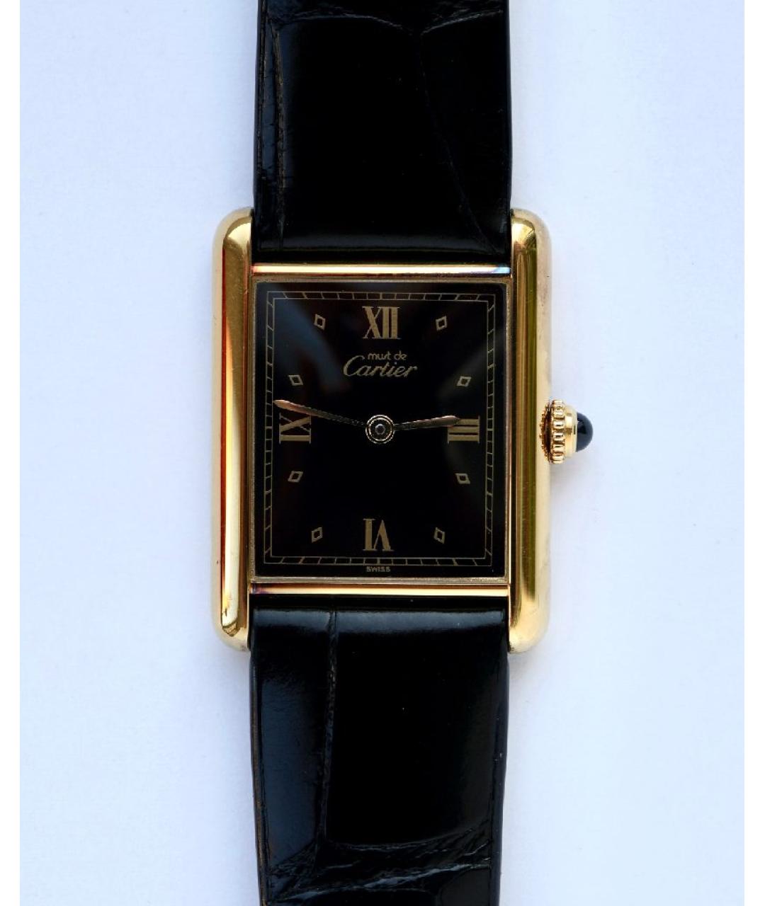 CARTIER Золотые позолоченные часы, фото 7