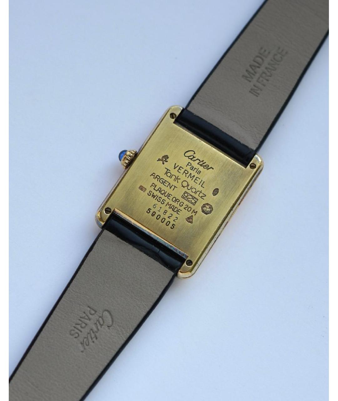 CARTIER Золотые позолоченные часы, фото 2