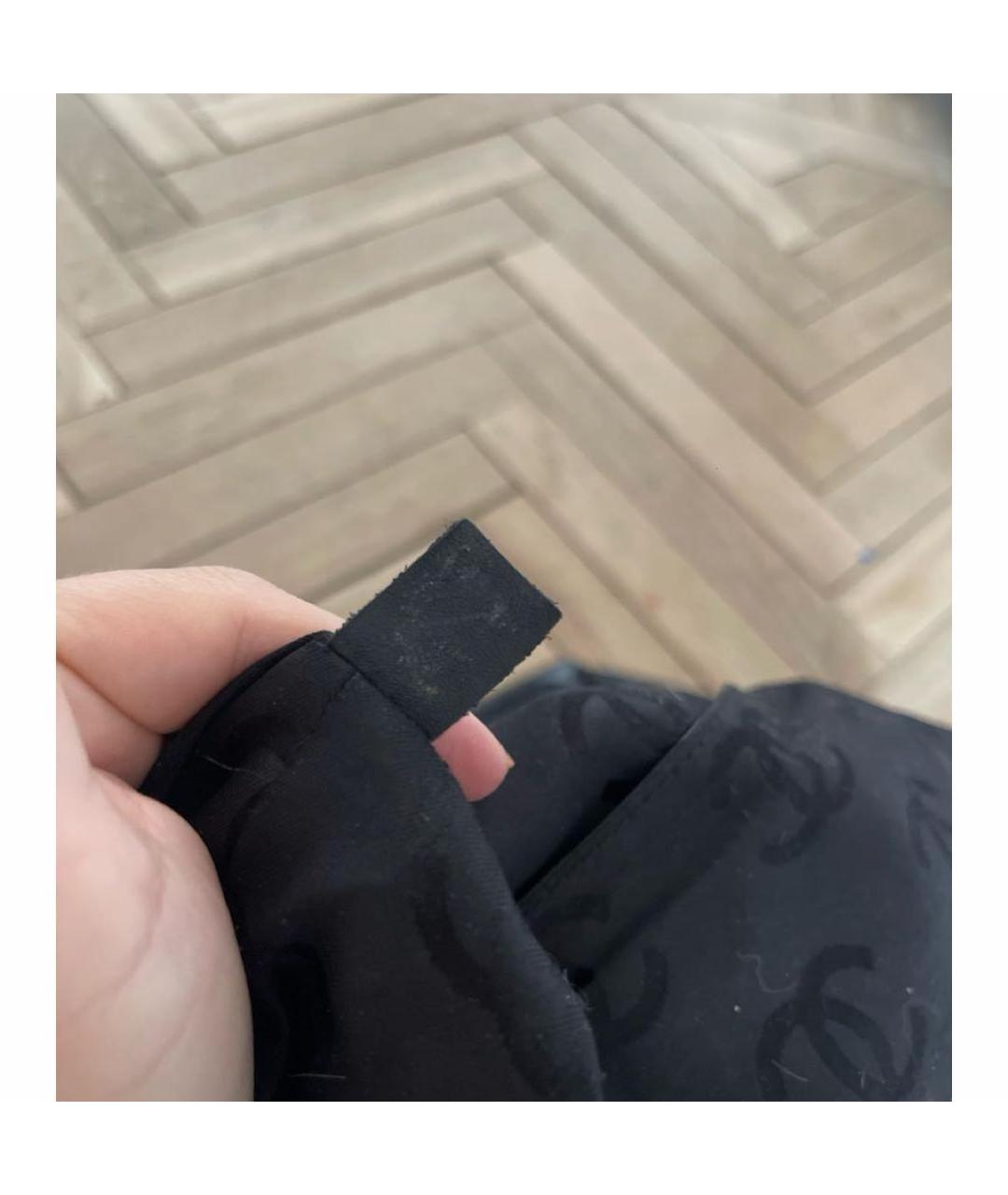 CHANEL Черная сумка тоут из лакированной кожи, фото 8