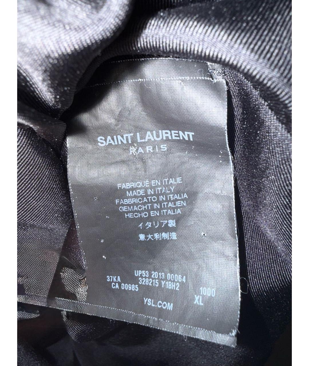 SAINT LAURENT Черное вискозное повседневное платье, фото 6