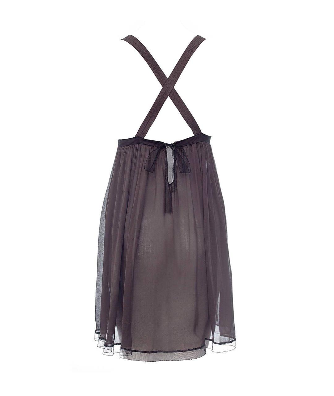 ROBERTO CAVALLI Коричневое шелковое платье, фото 2