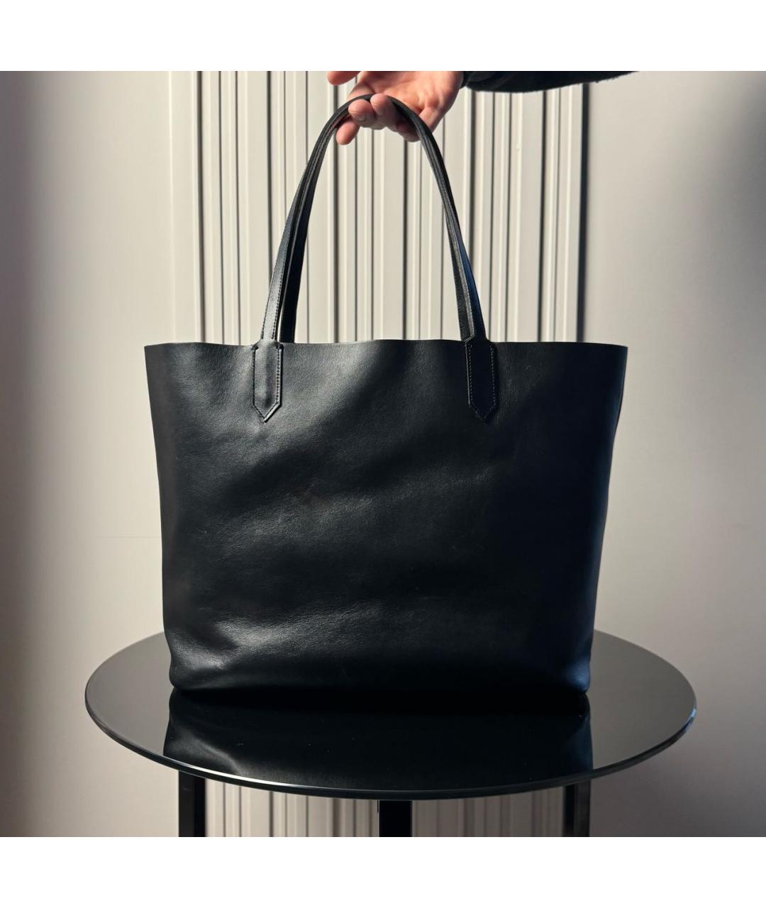 GIVENCHY Черная кожаная сумка тоут, фото 2