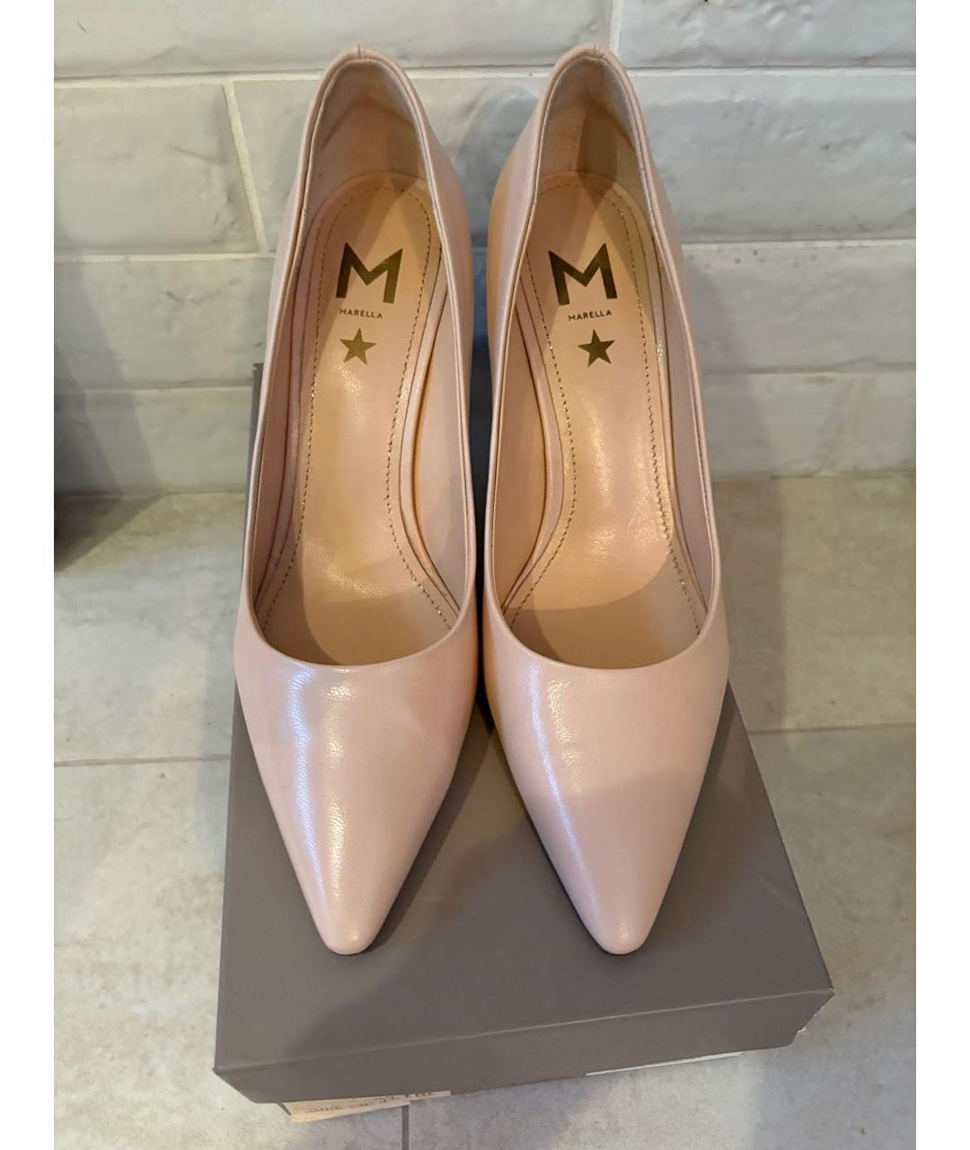 MARELLA Бежевые кожаные туфли, фото 2