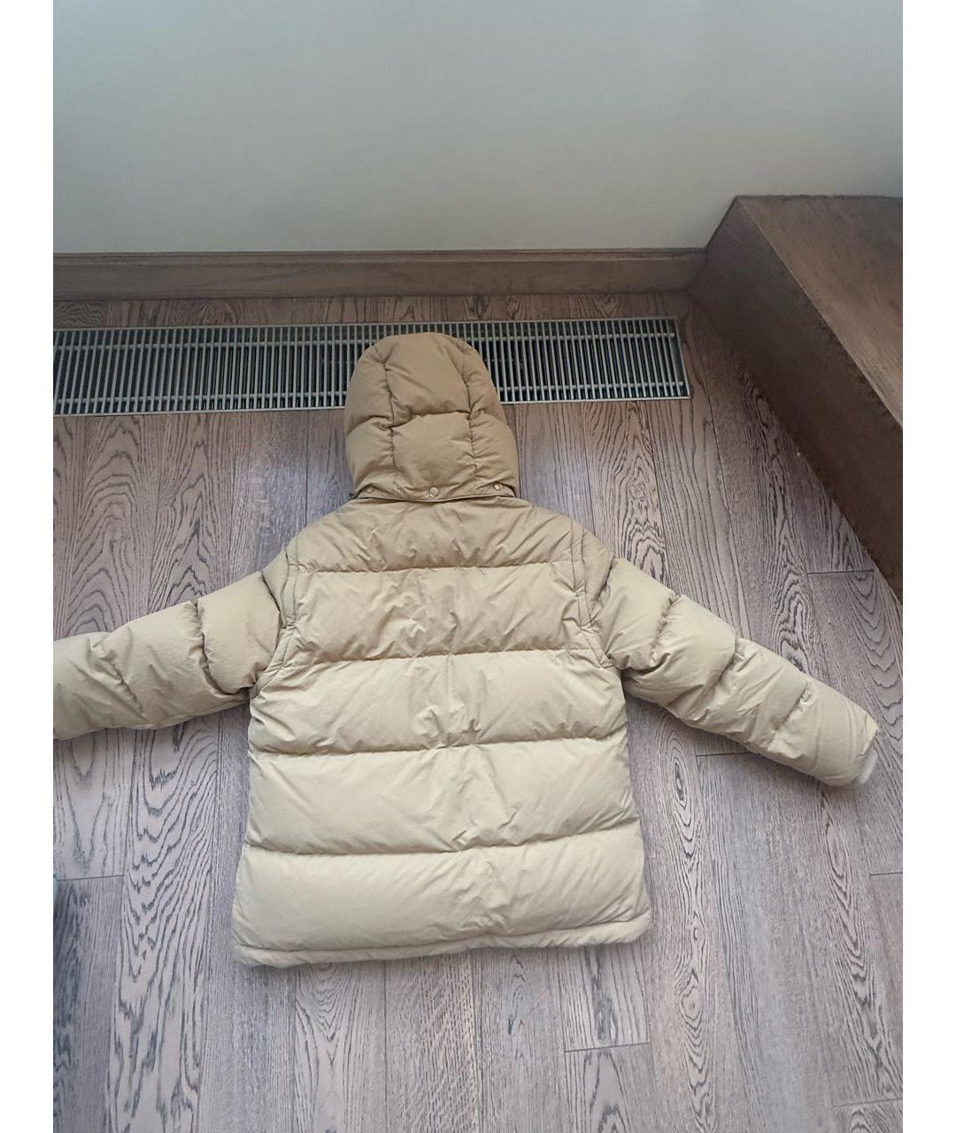 BURBERRY Бежевый шерстяной пуховик, фото 2