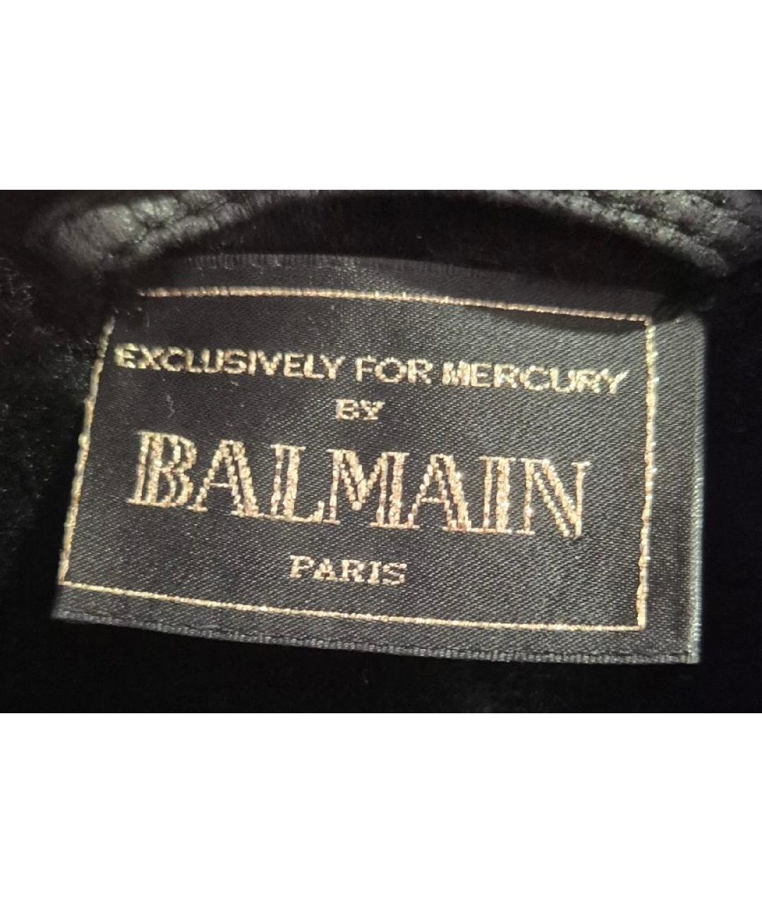BALMAIN Черная дубленка, фото 5