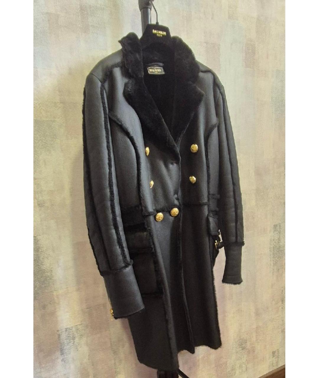 BALMAIN Черная дубленка, фото 7