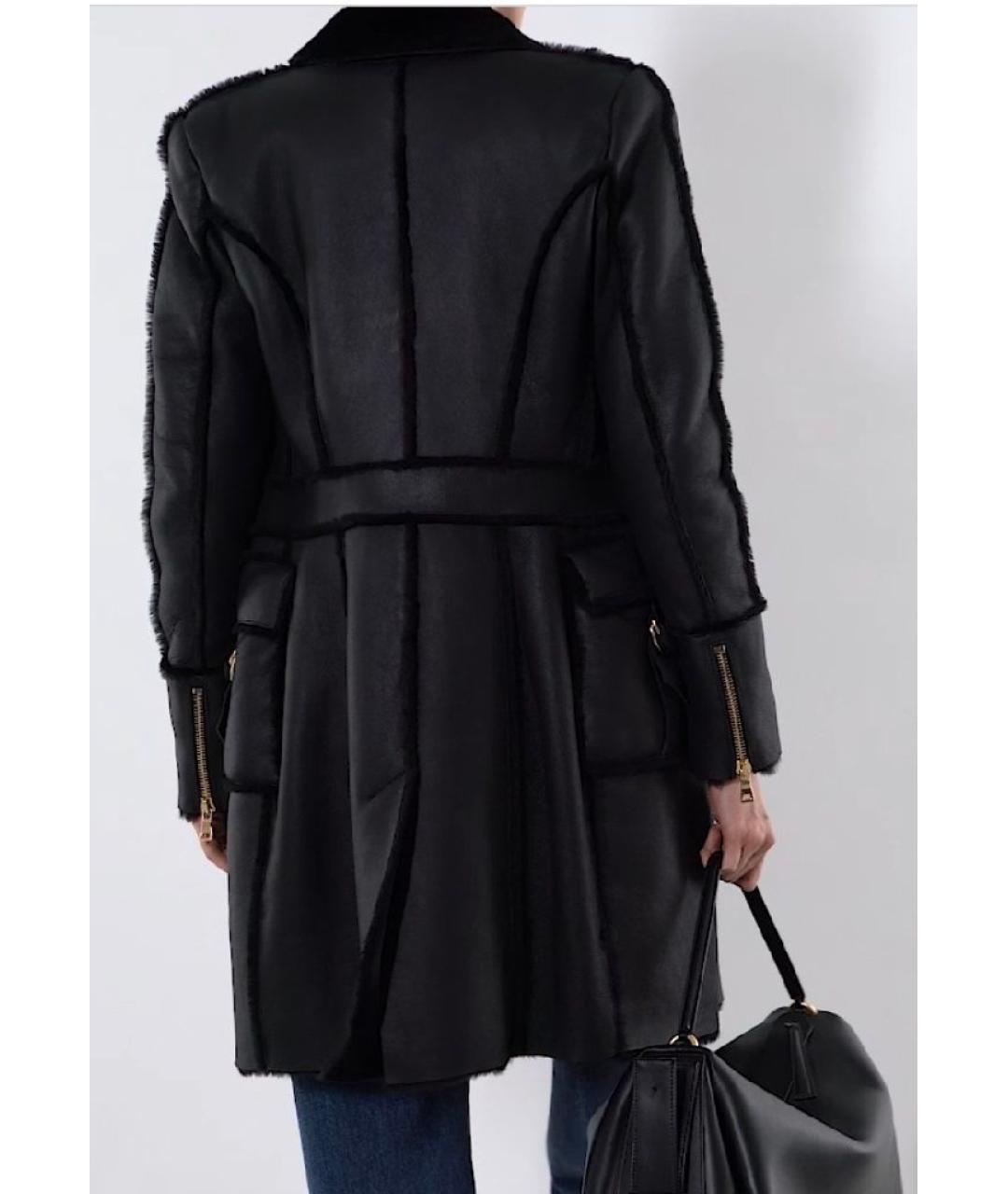 BALMAIN Черная дубленка, фото 8