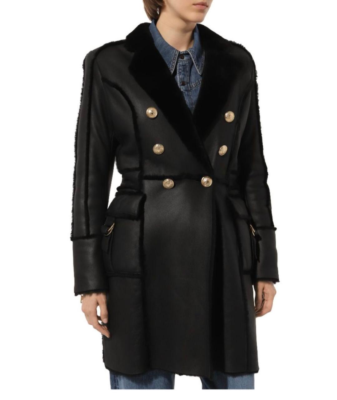 BALMAIN Черная дубленка, фото 3