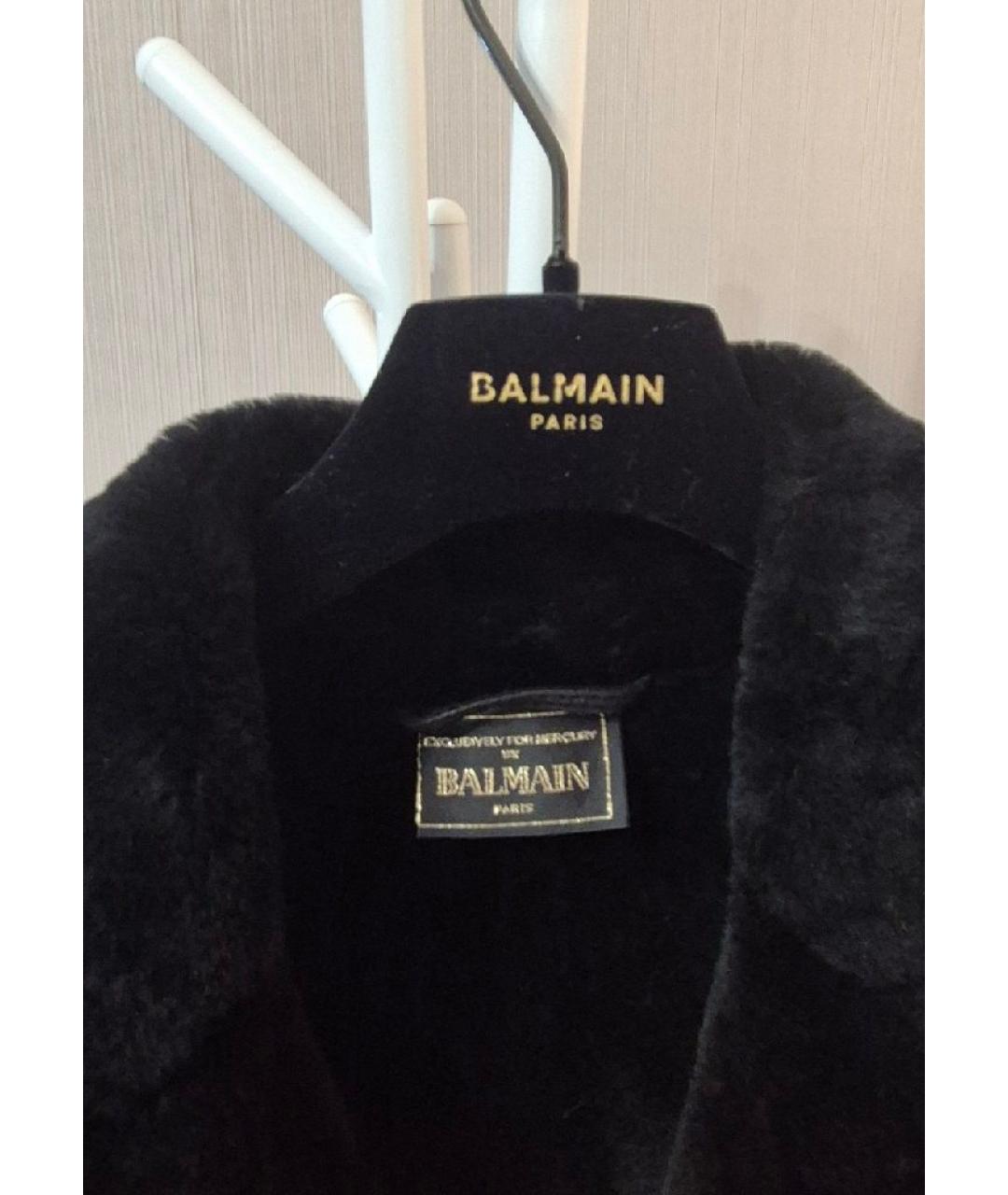 BALMAIN Черная дубленка, фото 6