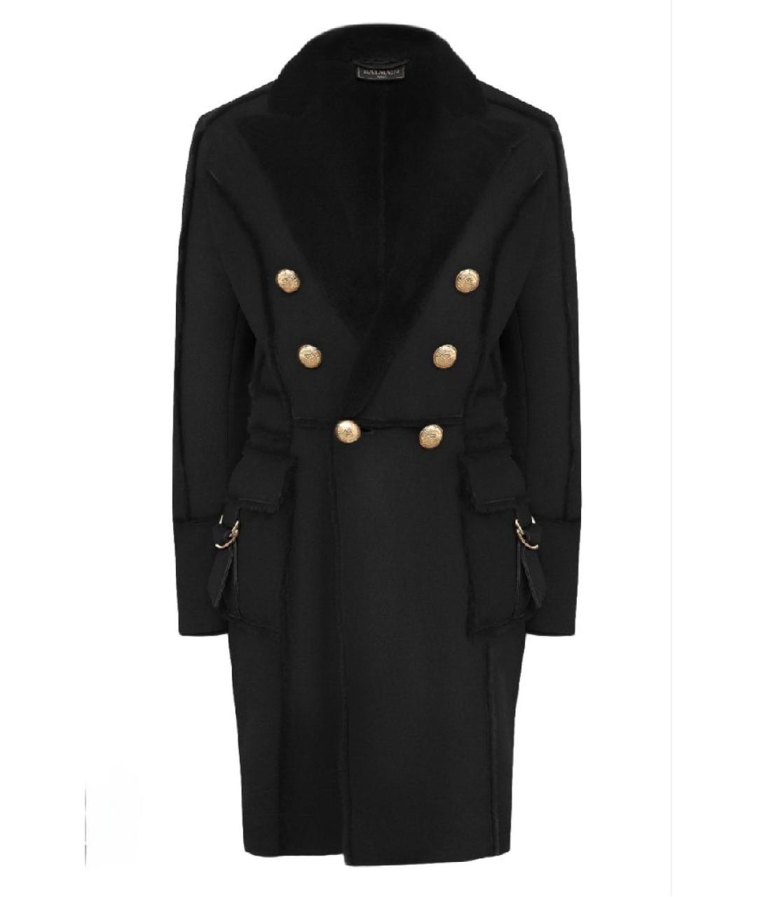 BALMAIN Черная дубленка, фото 1