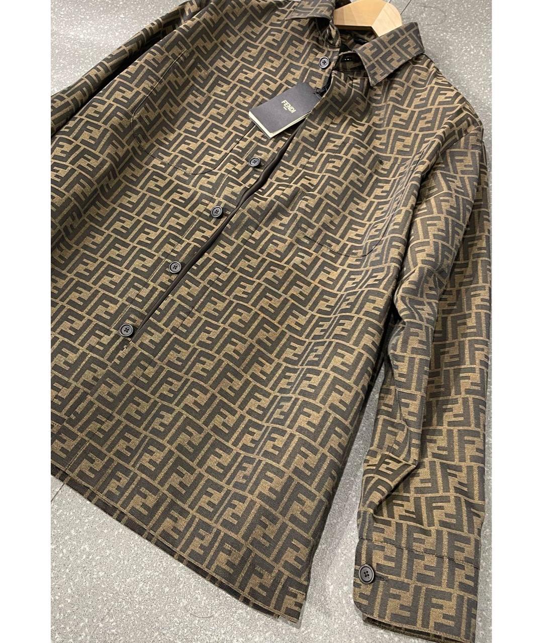 FENDI Коричневая куртка, фото 4