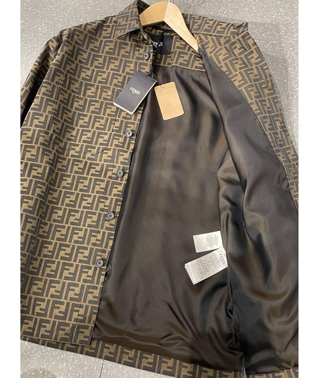 FENDI Коричневая куртка, фото 5