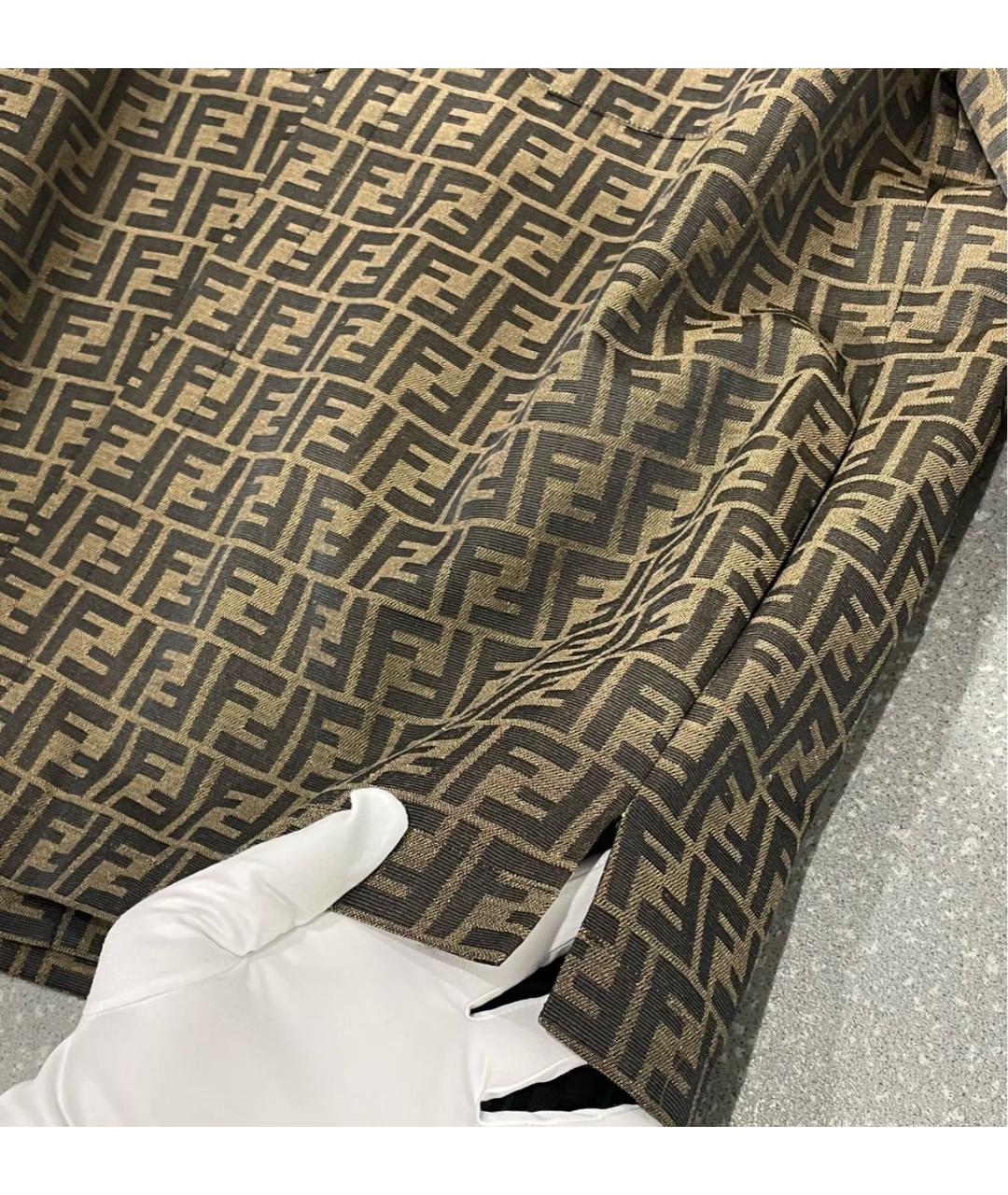 FENDI Коричневая куртка, фото 7