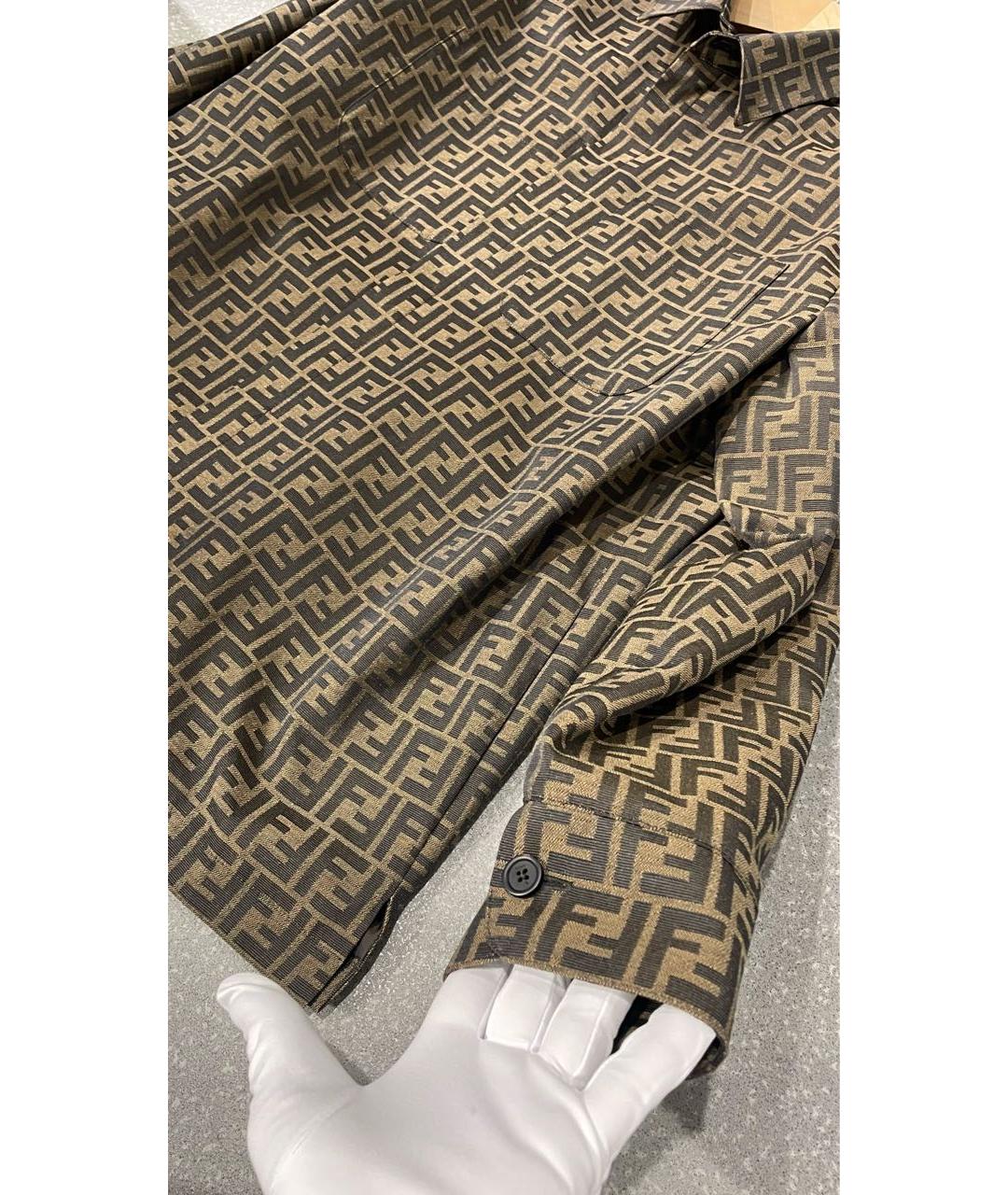 FENDI Коричневая куртка, фото 8