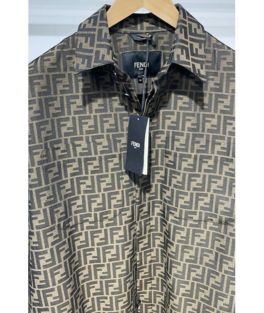 FENDI Коричневая куртка, фото 3