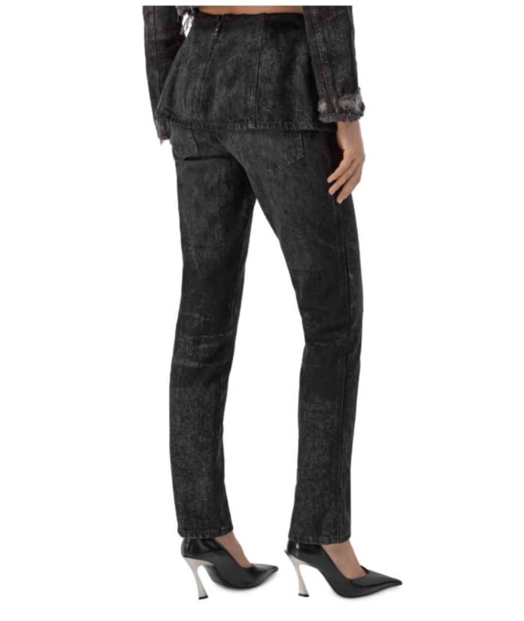 DIESEL Черные хлопковые джинсы слим, фото 3