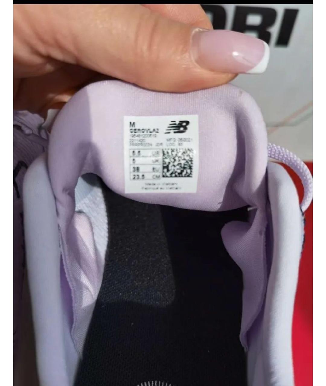 NEW BALANCE Фиолетовые текстильные кроссовки, фото 7