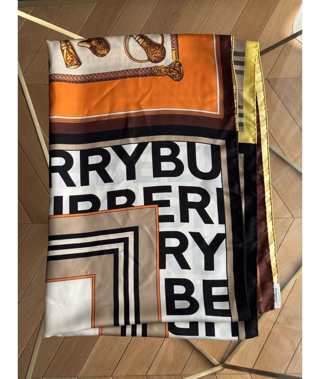 BURBERRY Мульти шелковый платок, фото 7