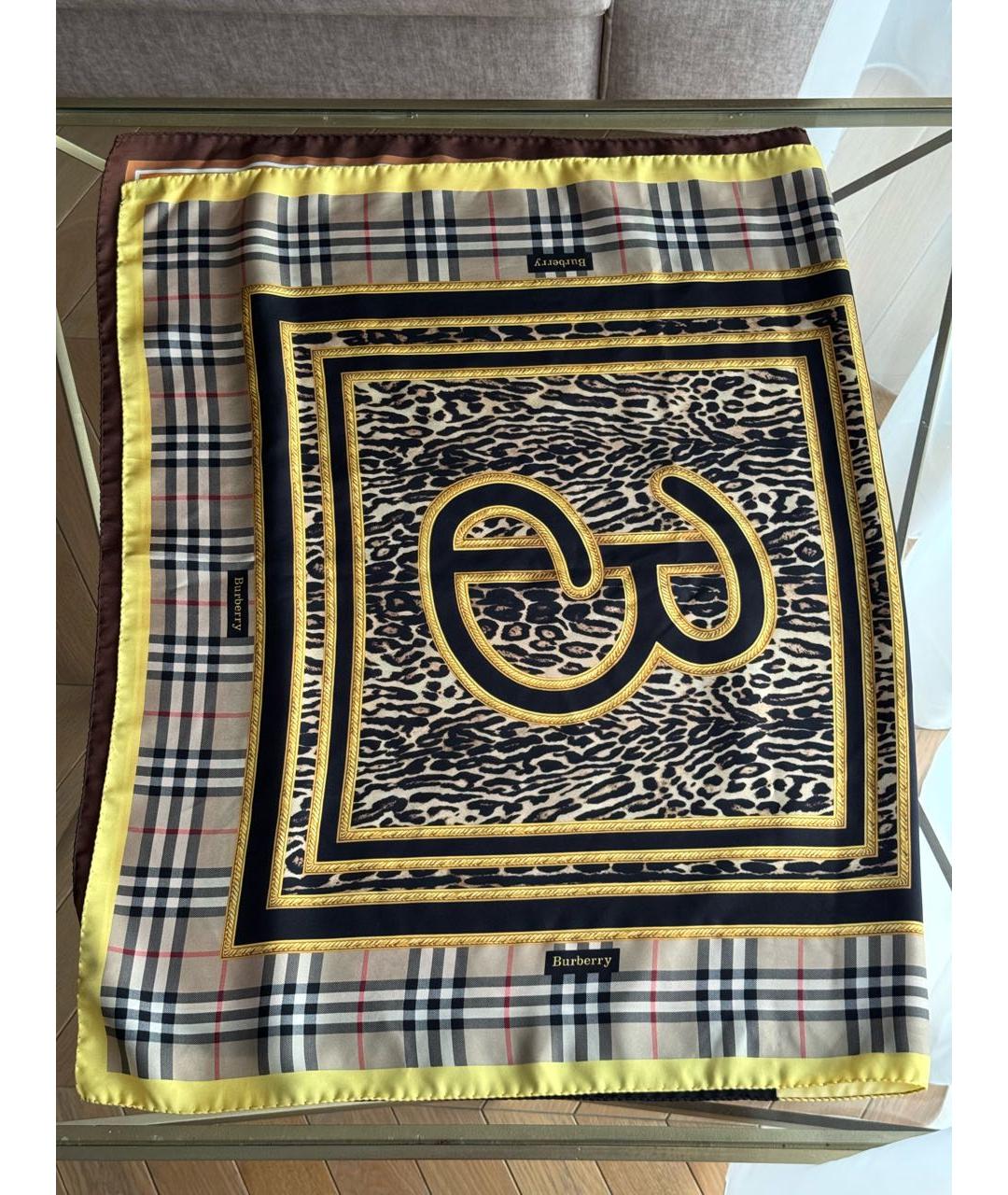 BURBERRY Мульти шелковый платок, фото 5