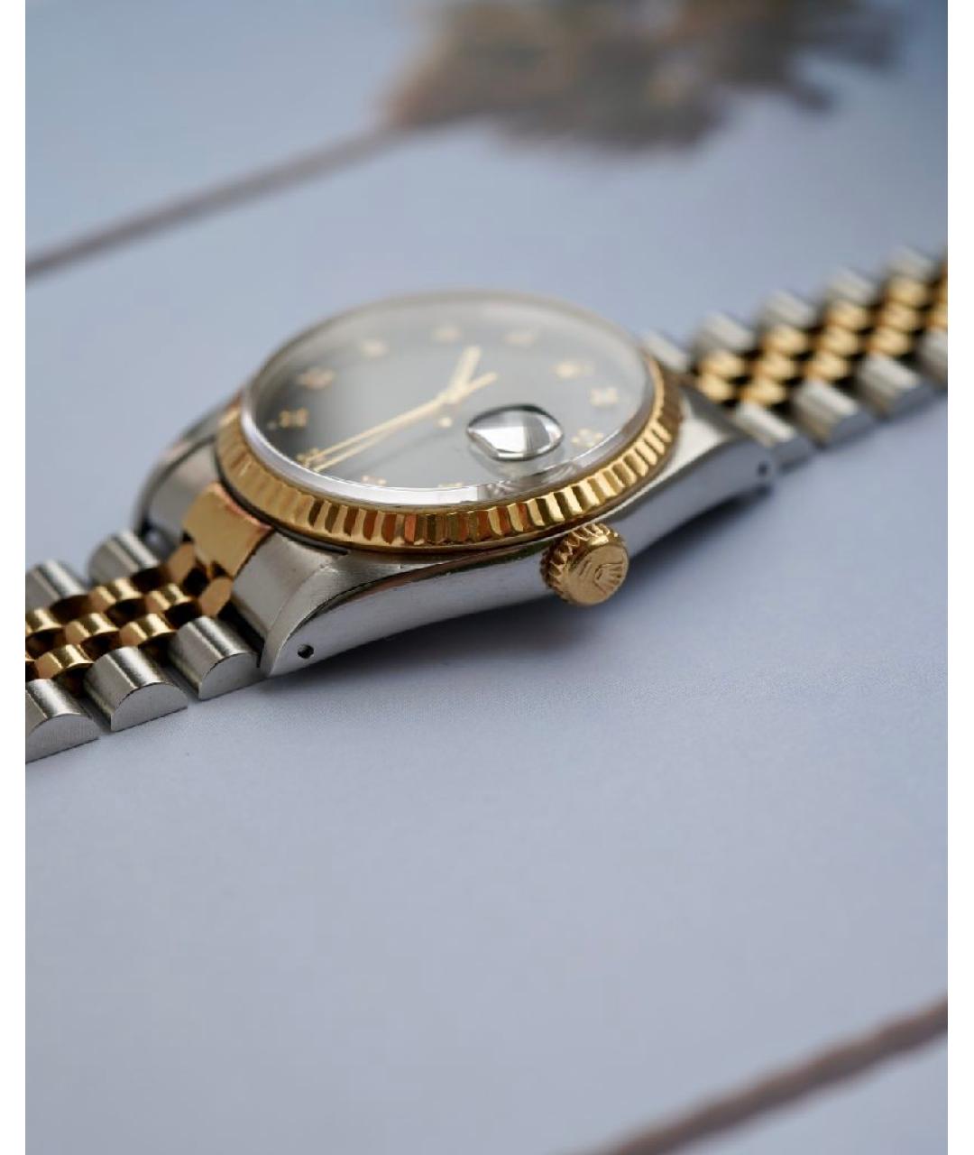 ROLEX Серебряные часы из желтого золота, фото 5