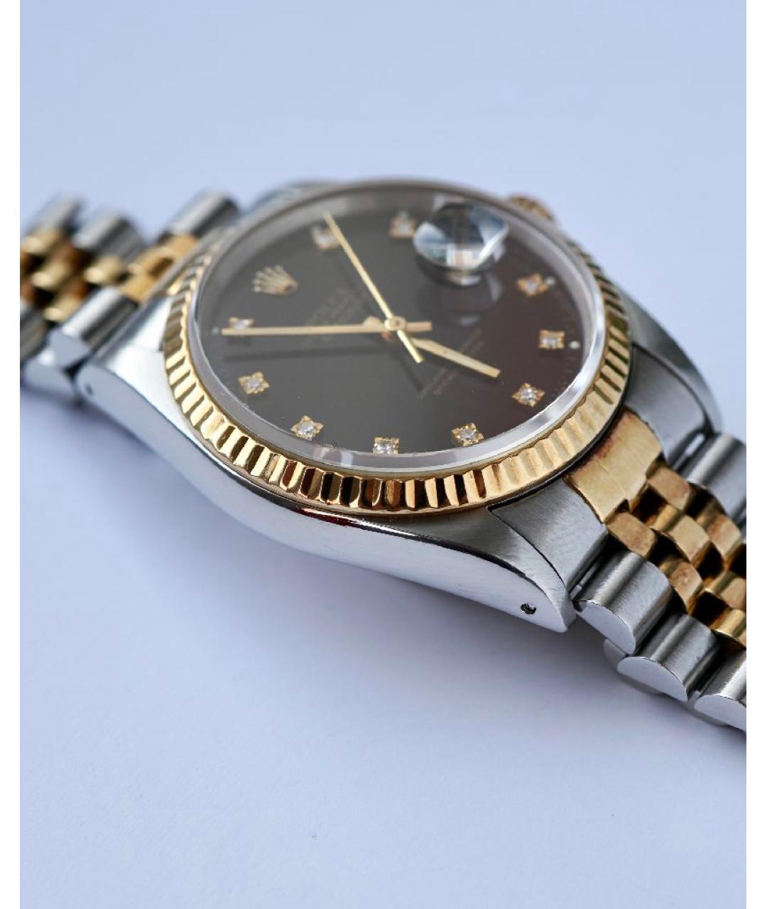 ROLEX Серебряные часы из желтого золота, фото 8