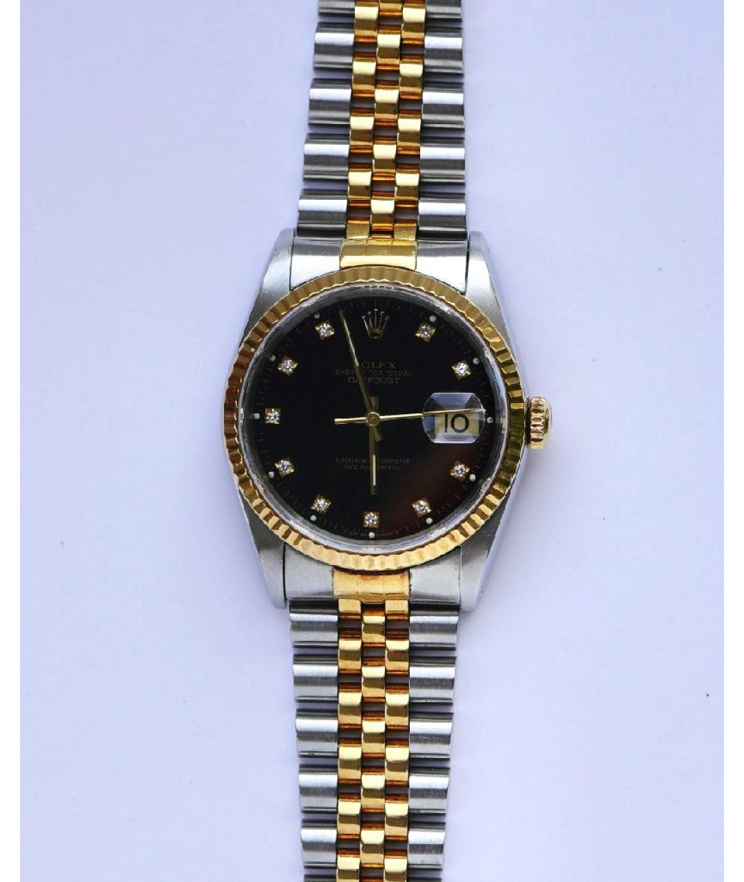 ROLEX Серебряные часы из желтого золота, фото 10