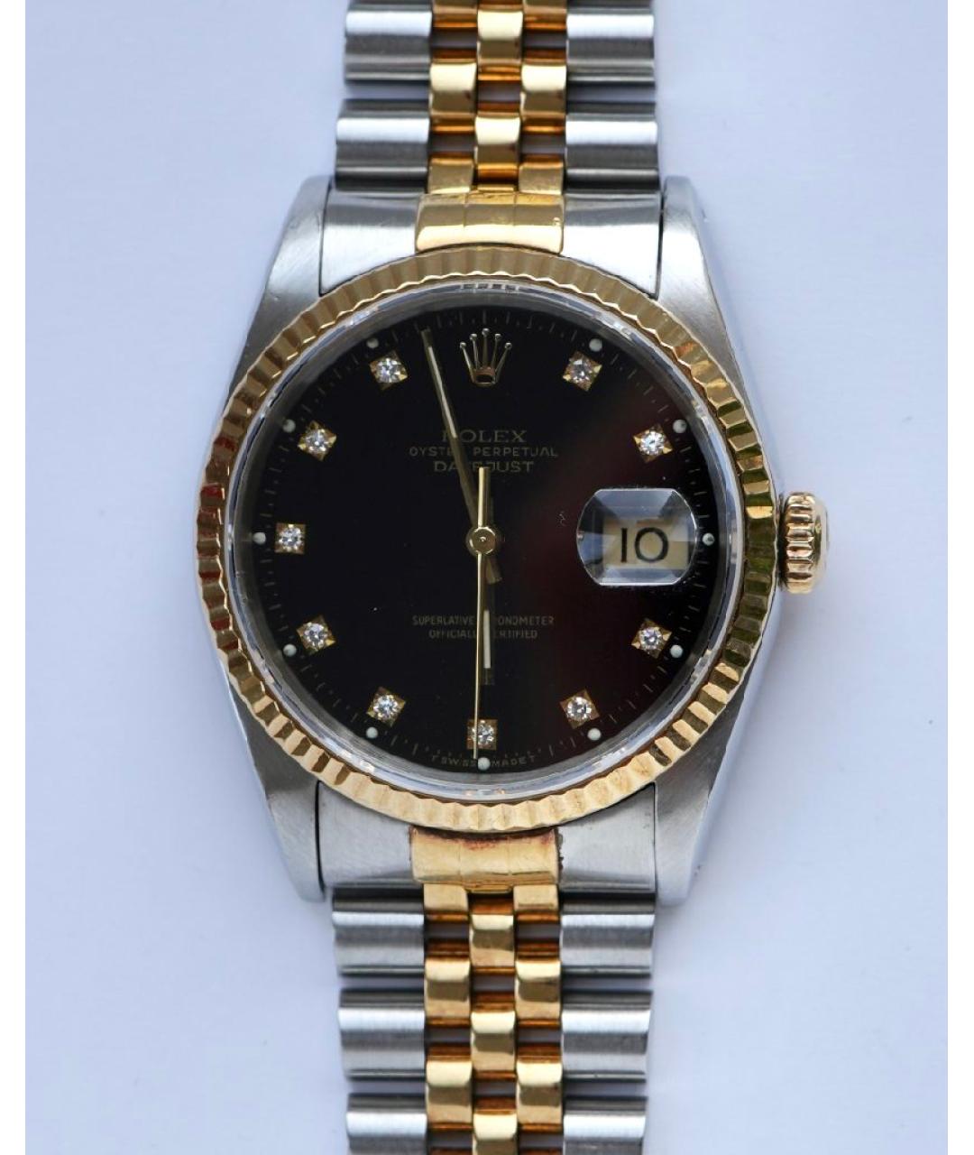 ROLEX Серебряные часы из желтого золота, фото 9