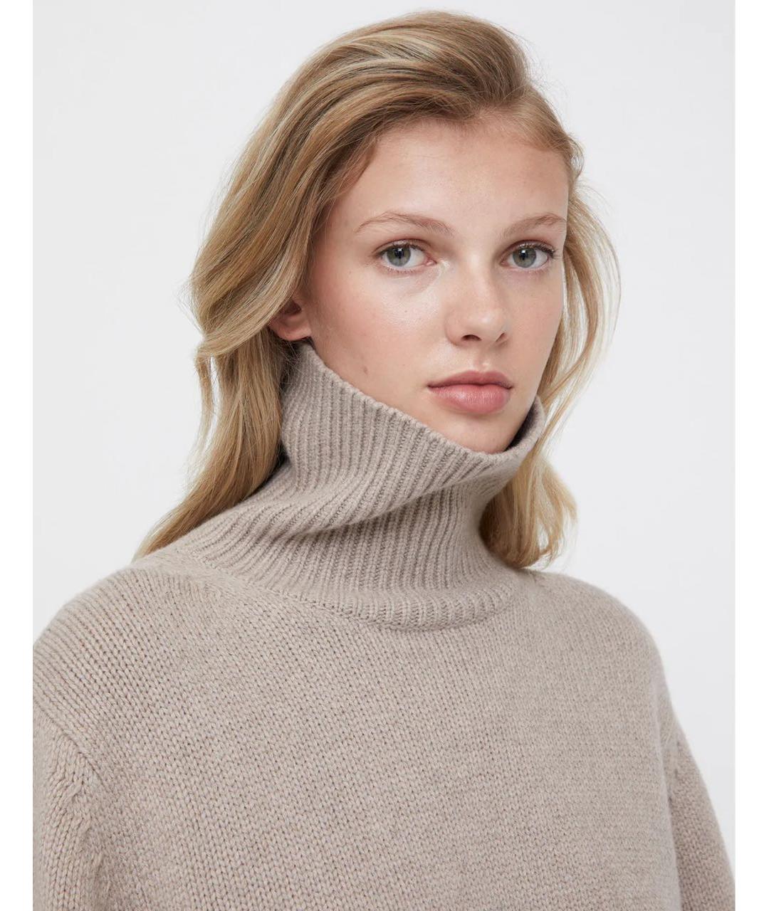 TOTEME Бежевый кашемировый джемпер / свитер, фото 6