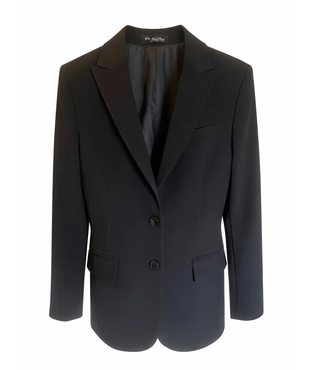 'S MAX MARA Черный шерстяной жакет/пиджак, фото 1