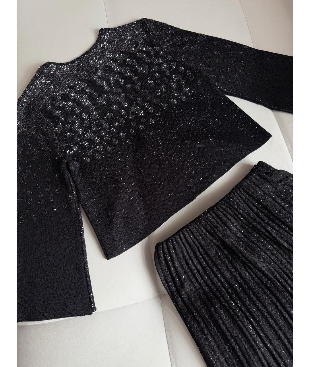 CHANEL Черный вискозный костюм с юбками, фото 5