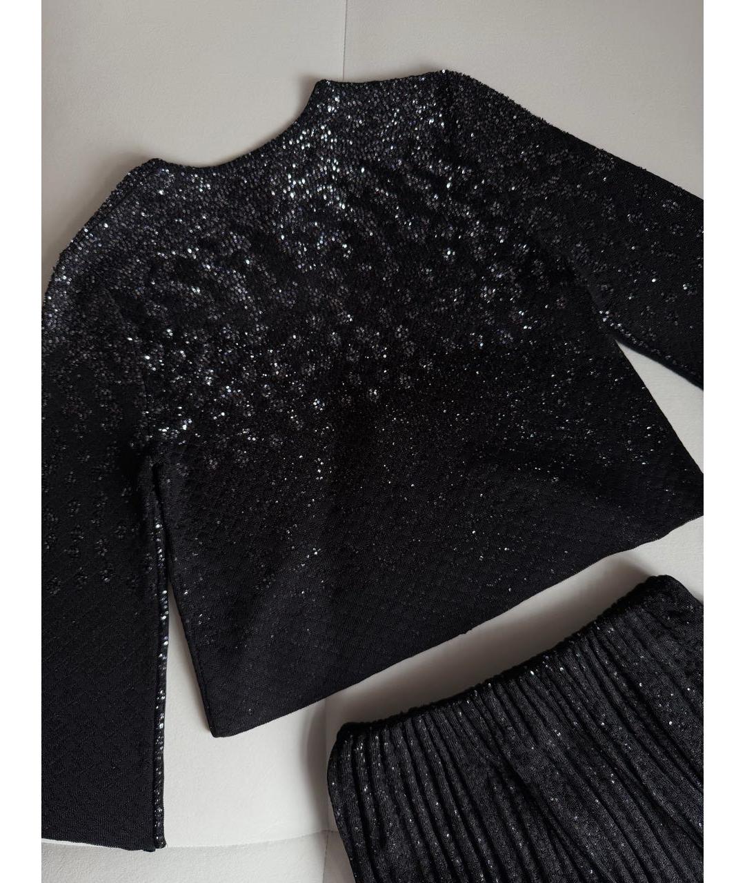 CHANEL Черный вискозный костюм с юбками, фото 6