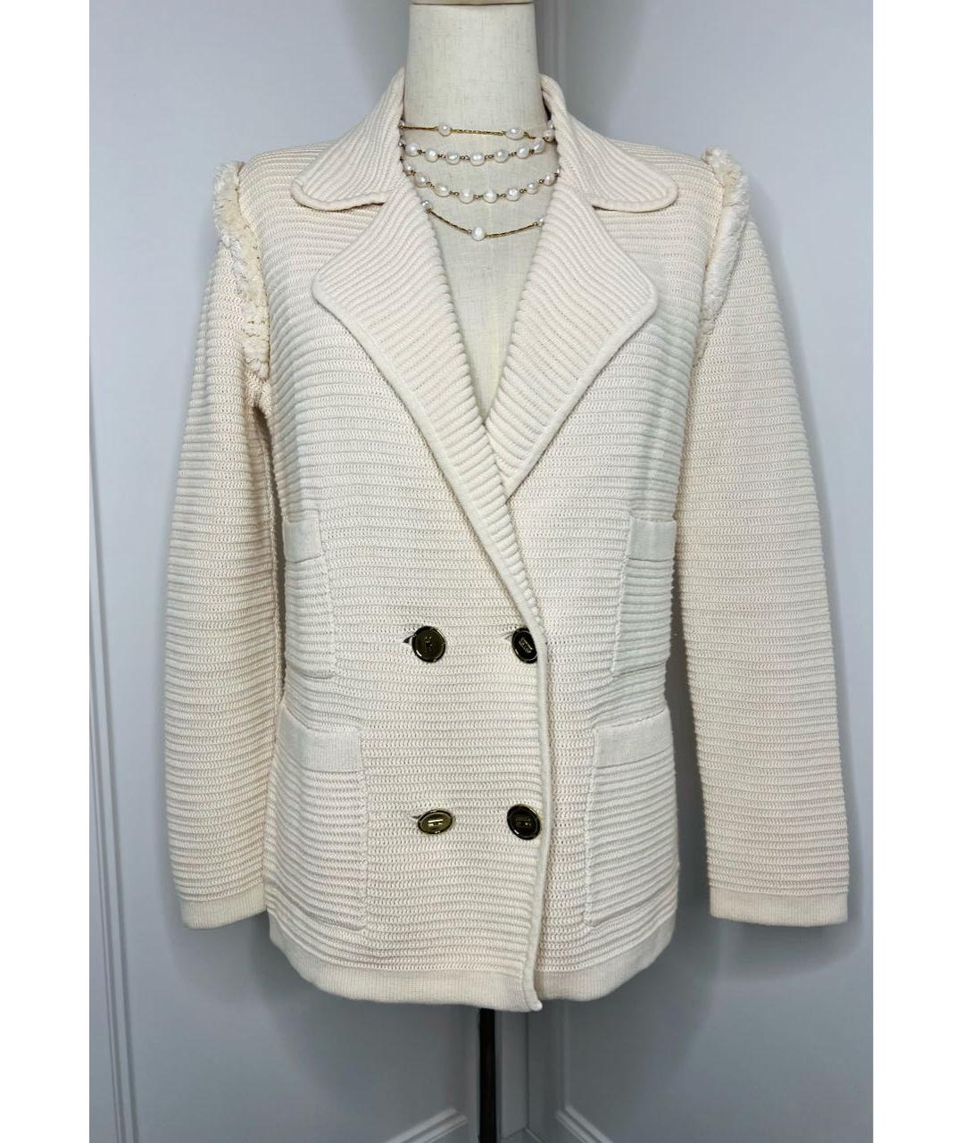 ELISABETTA FRANCHI Бежевый кардиган, фото 2