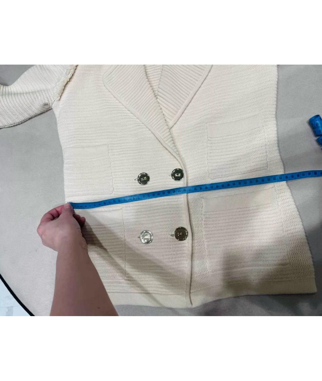 ELISABETTA FRANCHI Бежевый кардиган, фото 7