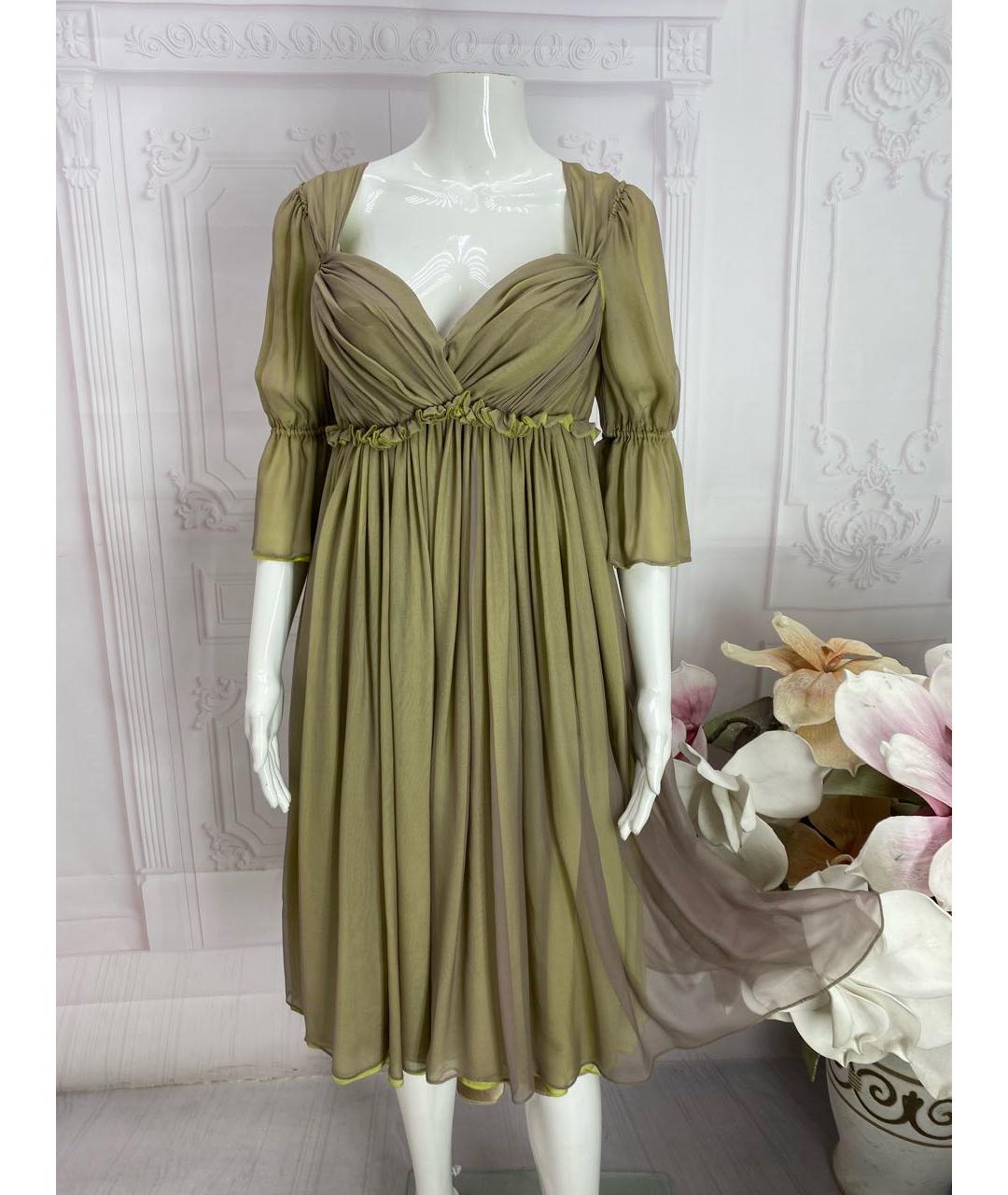 DOLCE&GABBANA Шелковое платье, фото 5