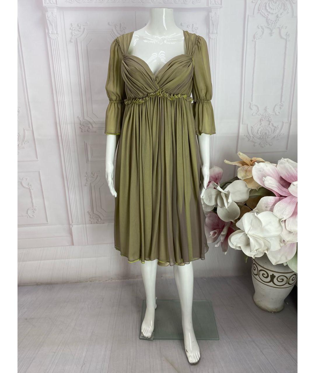 DOLCE&GABBANA Шелковое платье, фото 8