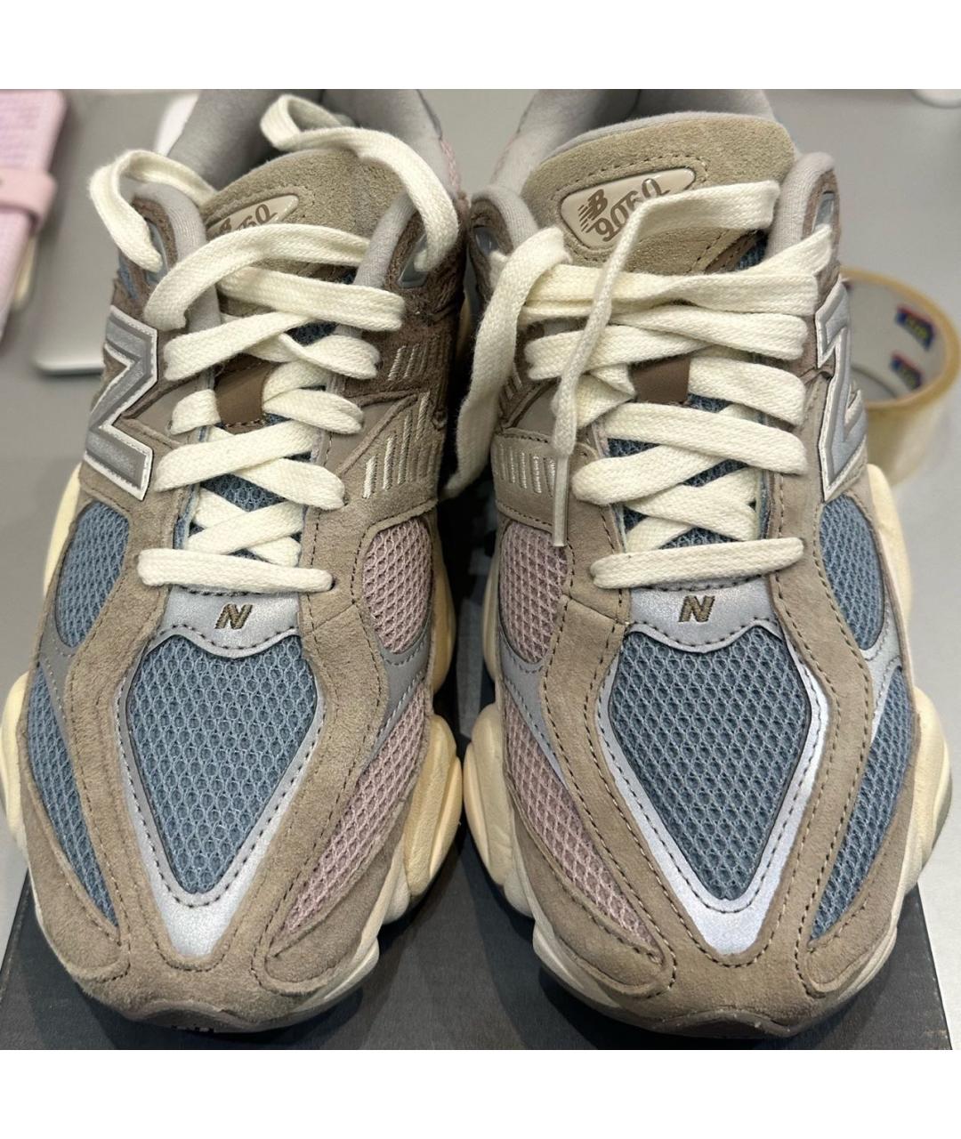 NEW BALANCE Коричневые замшевые кроссовки, фото 2