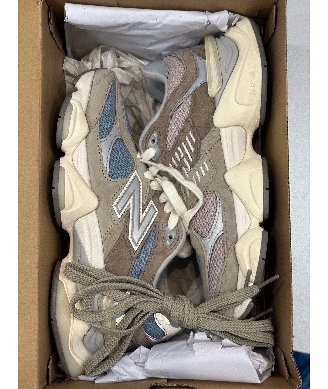 NEW BALANCE Коричневые замшевые кроссовки, фото 5