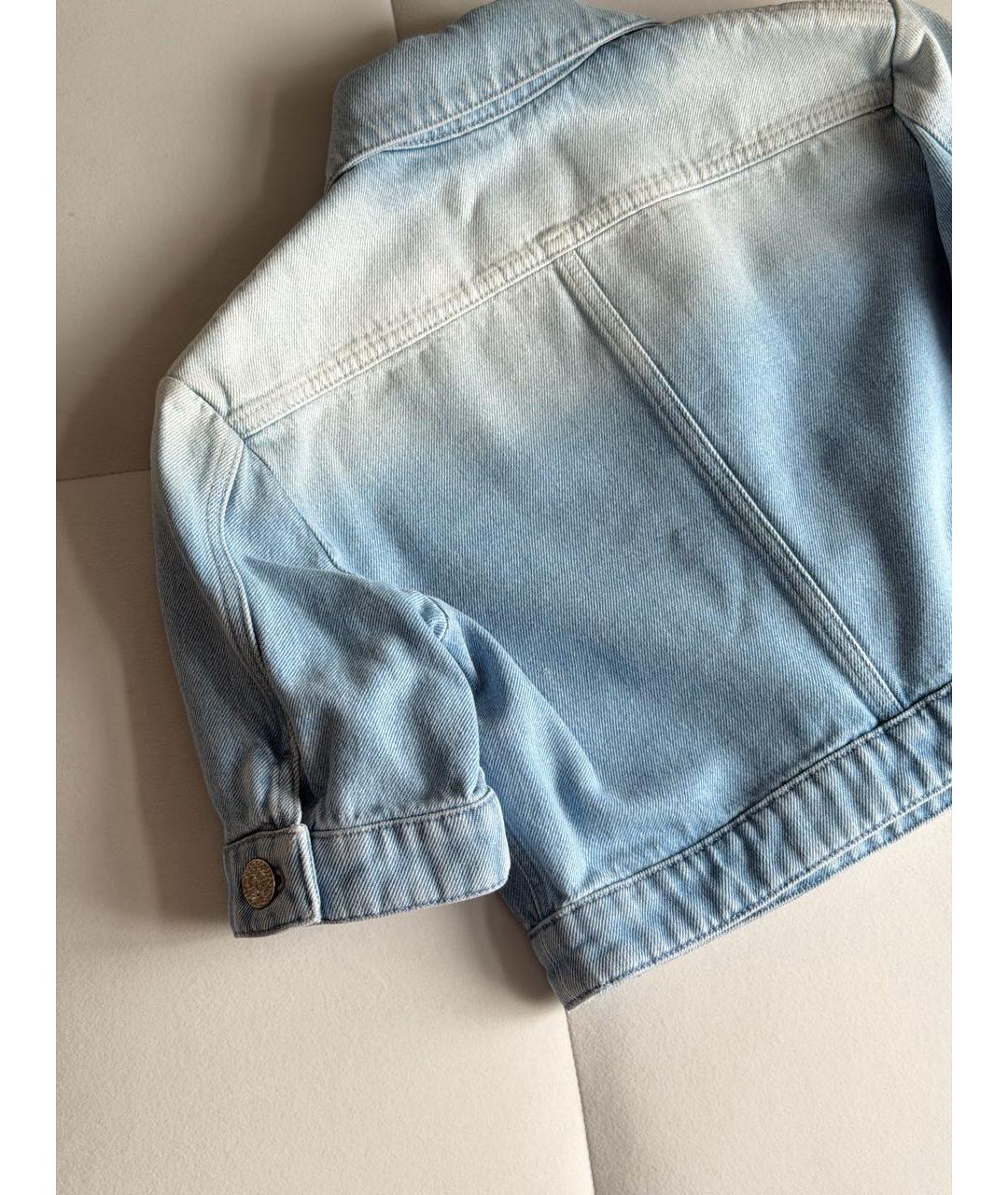 CHANEL Голубой деним жакет/пиджак, фото 3