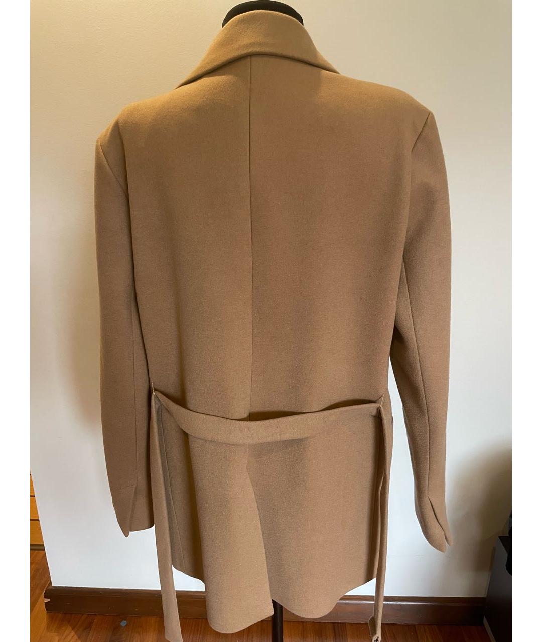 Tara Jarmon Бежевое кашемировое пальто, фото 2