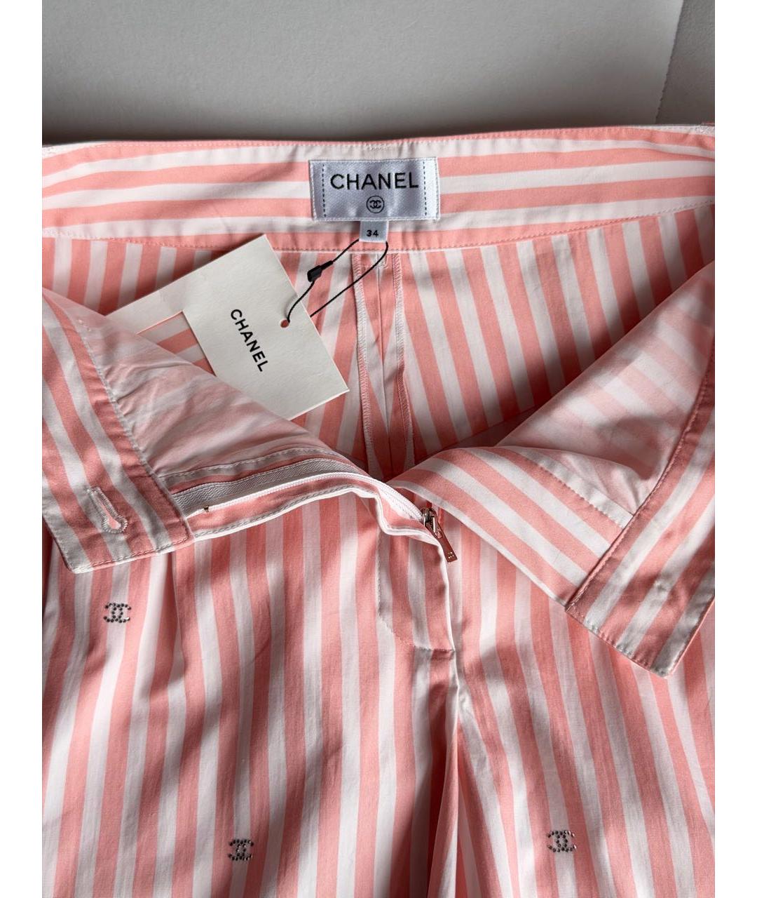 CHANEL Розовые хлопковые шорты, фото 4
