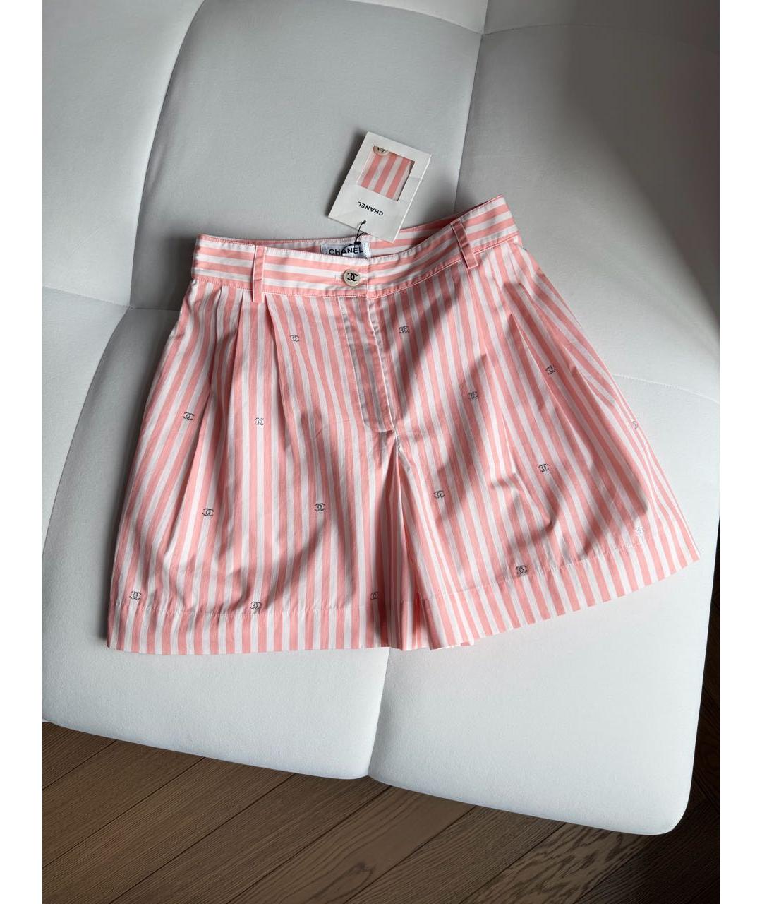 CHANEL Розовые хлопковые шорты, фото 2