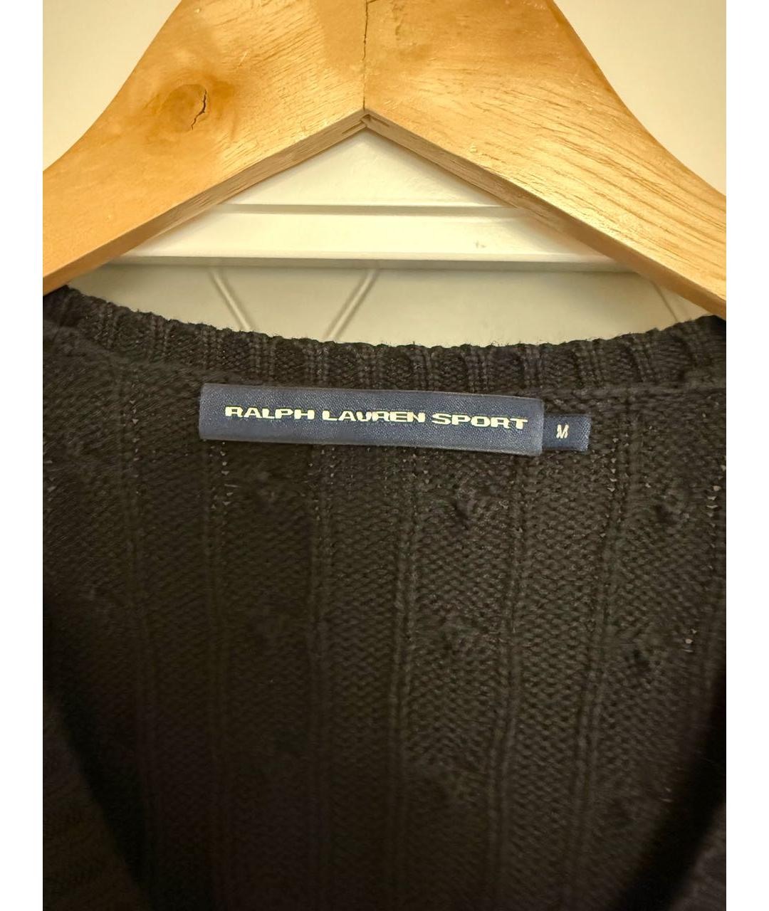 POLO RALPH LAUREN Черный хлопковый джемпер / свитер, фото 3