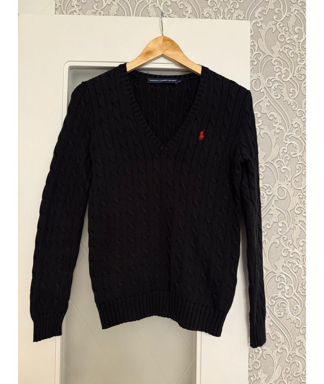 POLO RALPH LAUREN Черный хлопковый джемпер / свитер, фото 7
