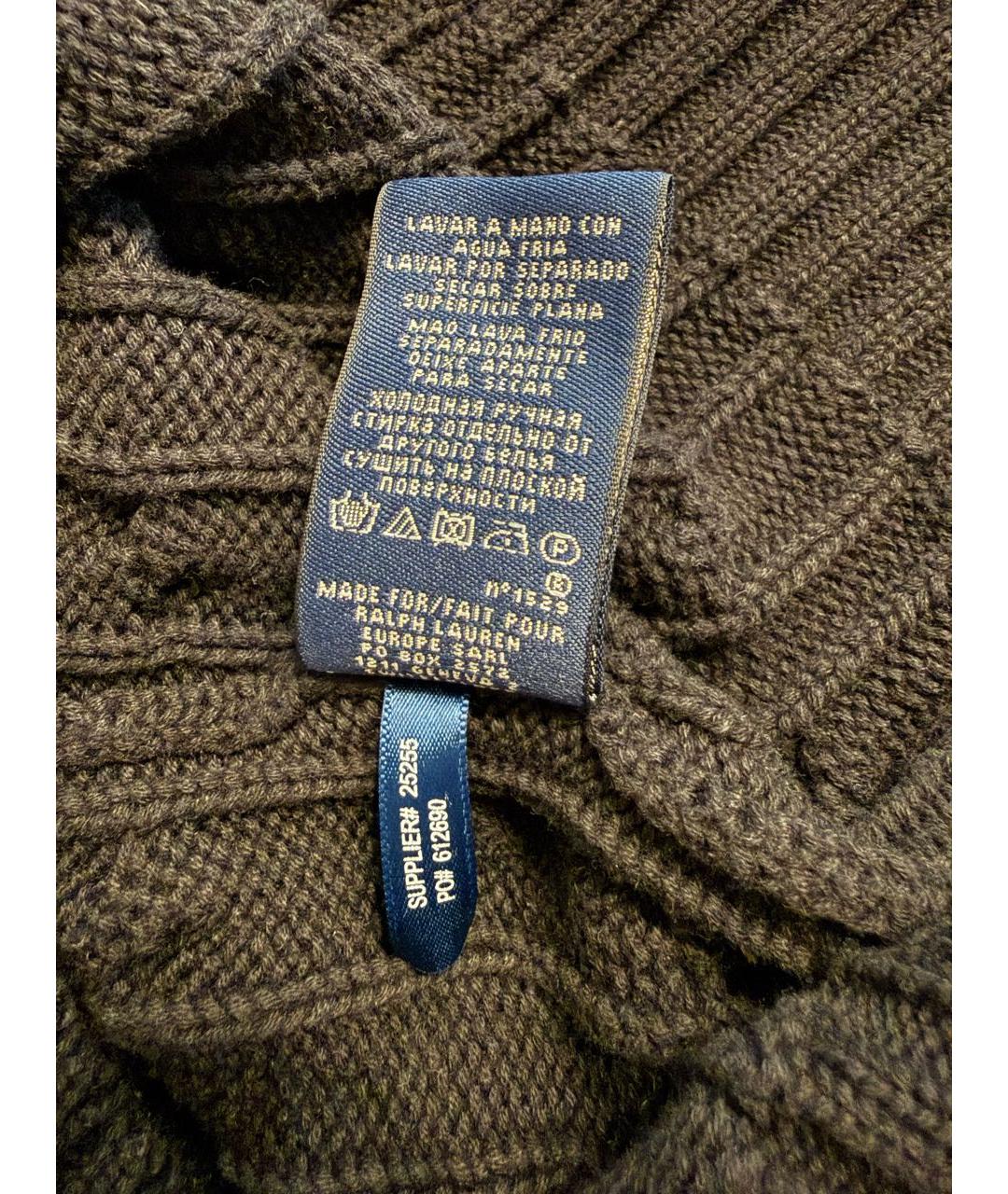 POLO RALPH LAUREN Черный хлопковый джемпер / свитер, фото 6